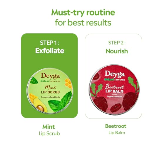 Image of Deyga Mint Lip Scrub (16 Grm) Exfoliates I Reduces Dryness