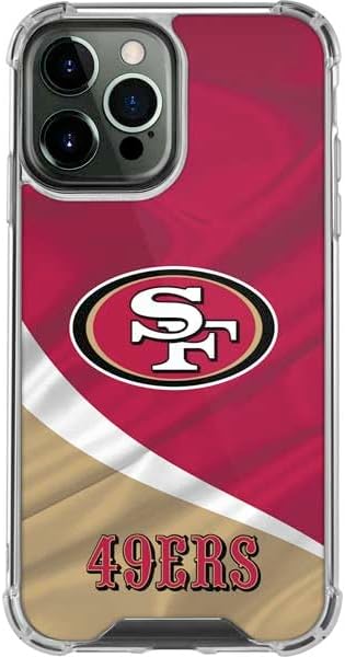 Skinit Clear Phone Case Compatible with iPhone 14 Pro Max - Officially Licensed NFL San Francisco 49ers Design