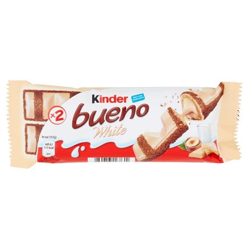 Kinder Bueno White Milk and Hazelnuts 39g x Case of 30