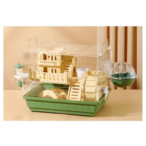 ハムスターケージ 透明度の高いアクリル 大型 脱出にく デグー ケージ 御洒落 グランスペース ルーミィ透明 掃除しやすい hamster cage 持ち運び 通気穴いっぱい ハムスター 完全なアクセサリクリアケージ 多頭飼育用 イージーホーム