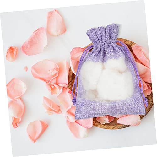 10 bolsas de organza violetas para aromaterapia y decoración miniatura 6