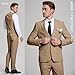 Linen Suit for Men Khaki Wedding Suits Mens Tux 3 Piece Formal Casual Tuxedo Blazer Jacket Vest Pants Set Sport Coats 3XL