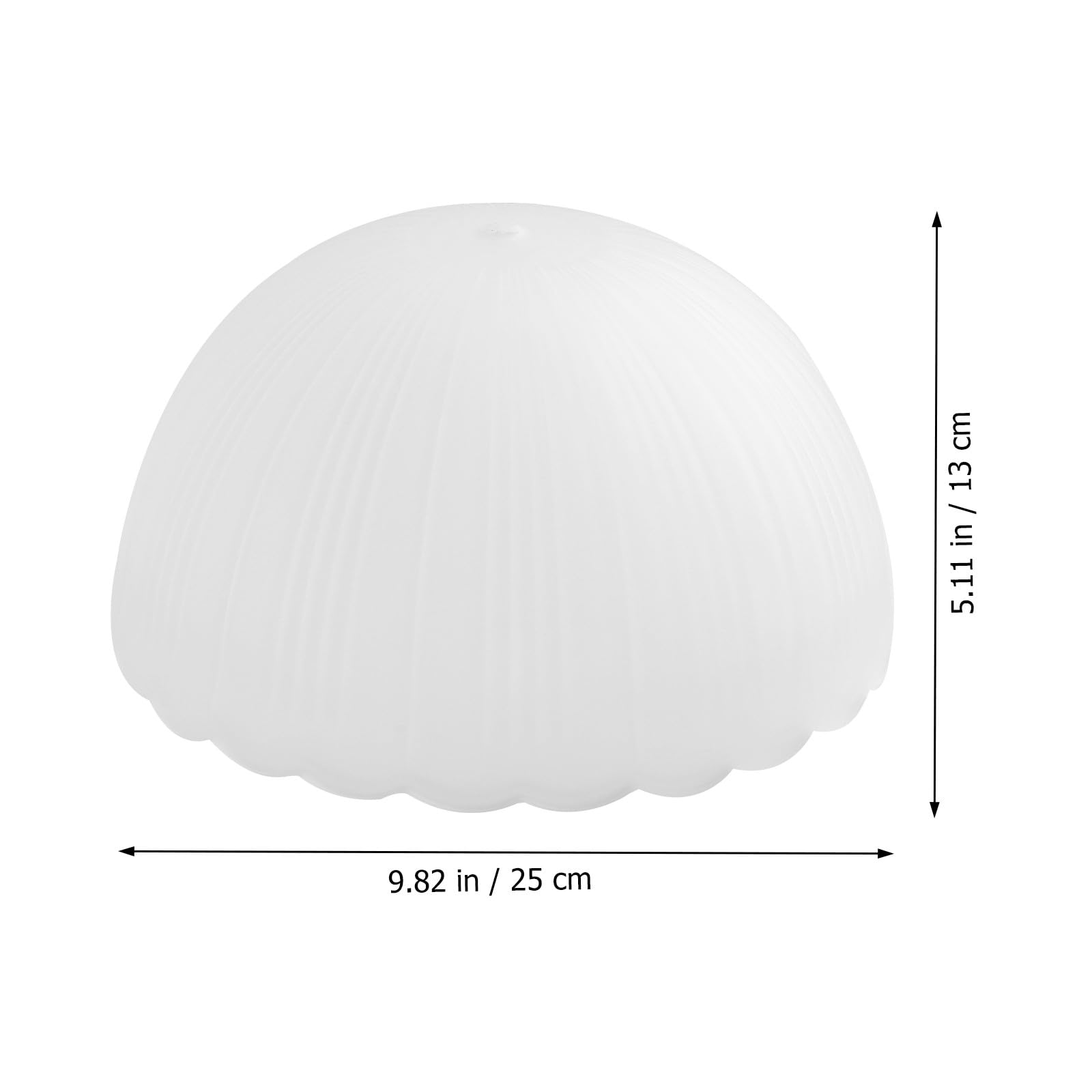 COHEALI Paralume in Vetro Bianco Opaco per Lampadario Soffitto, Copertura Lampada Rotonda Elegante e Riutilizzabile, Design Semplice e Confortevole per Casa
