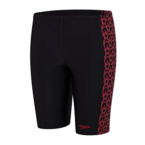 Preisvergleich Produktbild Speedo Jungen Boomstar Splice Schwimmhose, Schwarz / Fed Red, 32 (DE 164)