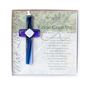 Giftforgreatgrandpaforfathersdaybirthdaychristmashandmadeinusacrosswithsentiment Urban Country Home Decor Gift for great grandpa for fathers day birthday christmas handmade in usa cross with sentiment urban country home decor