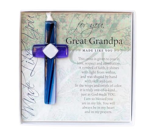 Giftforgreatgrandpaforfathersdaybirthdaychristmashandmadeinusacrosswithsentiment Urban Country Home Decor Gift for great grandpa for fathers day birthday christmas handmade in usa cross with sentiment urban country home decor