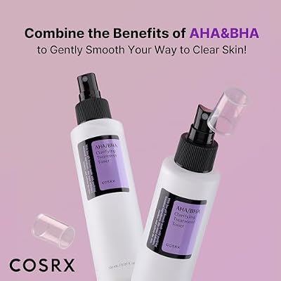 COSRX AHA/BHA Treatment Toner 5.07 fl.oz/ 150ml, Facial Exfoliating Spray for Whiteheads, Pores, Uneven Skin, Korean Toner, Not Tested on Animals, Korean Skin Care