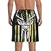 Men & Boys Fit Swim Trunks for Beach Athletic Hiking Quick Dry Drawstring Essentials Half Pants with Pockets Lining, Beachwear Camouflage American Flag Hunting Camo Deer Black Fashion Swim Trunks