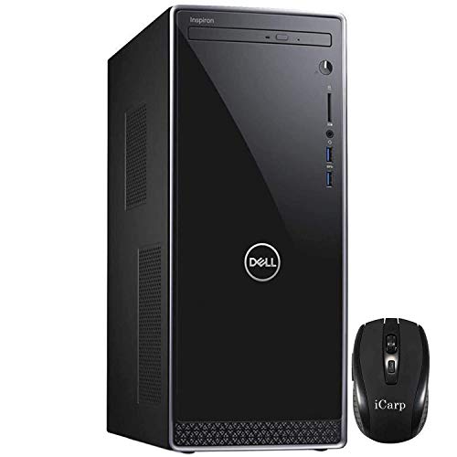2020 Newest Dell Inspiron 3671 2020 Desktop Computer 9th Gen Intel 8-Core i7-9700 3.0GHz 16GB DDR4 512GB SSD + 1TB HDD Intel UHD Graphics 630 WiFi DVD MaxxAudio USB Win 10 + iCarp Wireless Mouse