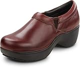 SR Max Geneva Burgundy, Women's, Clog Style Slip Resistant Soft Toe Work Shoe (9.0 M)