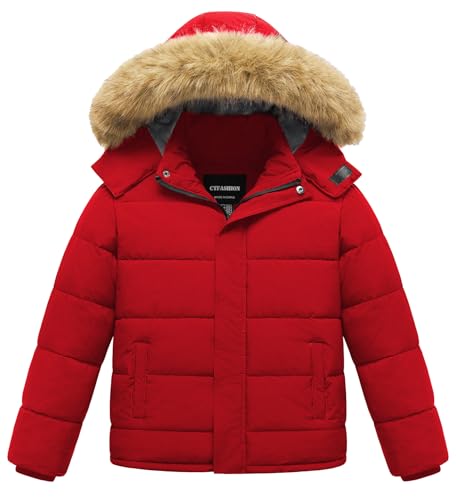 Boy's Winter Coat Kids Puffer Jacket Water Resistant Bubble