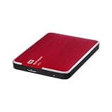 western digital ultra slim hard drive  Western Digital 1TB My Passport Ultra - Disco Duro Externo (1000 GB, USB 3.0, 6,35 cm (2.5\"), Alámbrico, 3.0, 5000 Mbit/s) Rojo