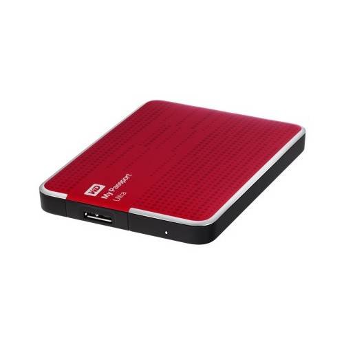 Western Digital 1TB My Passport Ultra - Disco Duro Externo (1000 GB, USB 3.0, 6,35 cm (2.5"), Alámbrico, 3.0, 5000 Mbit/s) Rojo