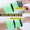 Handgelenktasche, Geldbörse mit Reißverschluss zum Laufen, Wandern, Radfahren, Yoga und mehr (S, Smaragdgrün + Smaragdgrün) #2