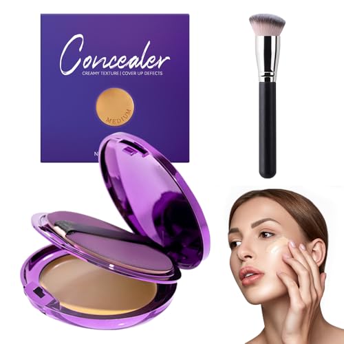 Anticerne Correcteur de Couverture du Corps Fond de Teint Couvrant Imperfections Anti-cernes Crème Mat Doux Full Coverage Concealer Soin Perfecteur Tout-en-1 Correcteurs (Naturel)