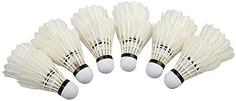 Eternal Good Durability Medium Speed Feather Shuttlecocks Badminton Ball,White,12 Shuttles Per Tube