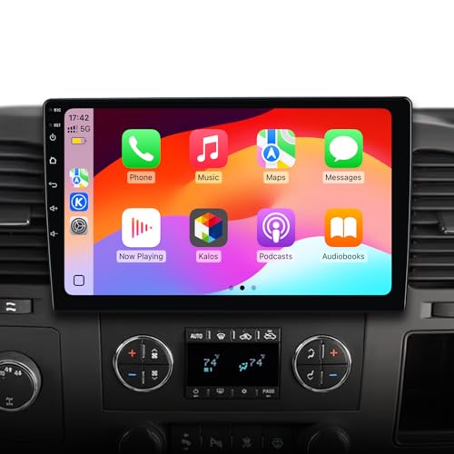 Image of AWESAFE Car Radio Stereo for Chevy Chevrolet Silverado Tahoe Equinox GMC Sierra Yukon with Wireless Apple CarPlay Andriod Auto 10 inch Touch Screen