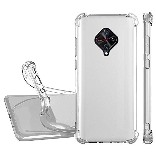Image of Coverage Transparent Rubber Back Cover for Vivo S1Pro -Vivo 1920 - Transparent