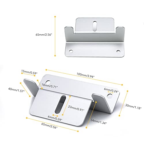 Image of BougeRV 8 Units Solar Panel Mounting z Bracket, Supporting for RV, Roof, Boat, Off Grid, 2 Set of 4 Units