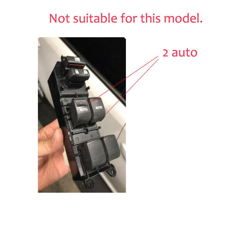 for Toyota Tundra 2007-2021 LHD Orange Lighted LED Power Window Switch Auto Down/Up 4pcs Car Accessories (Not fit for Double auto, 1794, Limited, Platinum)