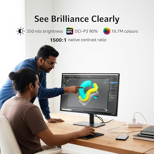 Image of Acer B277U GB 27 inch WQHD (2560x1440) IPS Monitor | ErgoStand Tilt Swivel Pivot Height Adjust | 120Hz AdaptiveSync |TUV Low BlueLight | Strong Sturdy Design | HDMI DP Audio Out | Speakers I Black