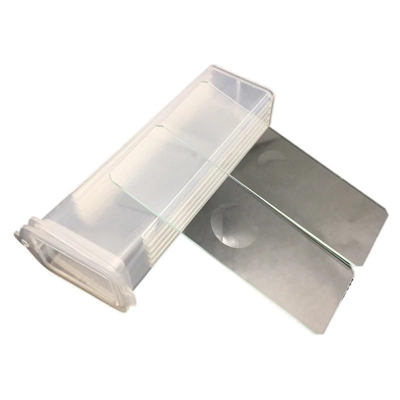 5 Pieces Reusable Concave Blank Glass Slides Or Prepared Slides for Biological Microscope Laboratorial Consumables(Single concave)