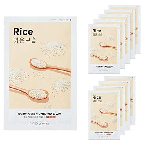 MISSHA Airy Fit Sheet Mask 10pcs of Single Type (Rice)
