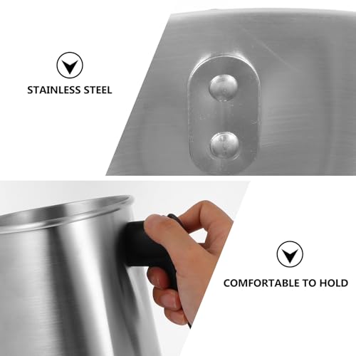 Jarra de aluminio de 3 litros LALADEFIEE para hacer velas con mango de PP 3