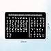 Braille Alphabet Board, Braille Alphabet Board with Raised Dots Numbers & Punctuation Learning Letter Fingerboard for Beginners Teaching Aid Blind Children (Horizontal)