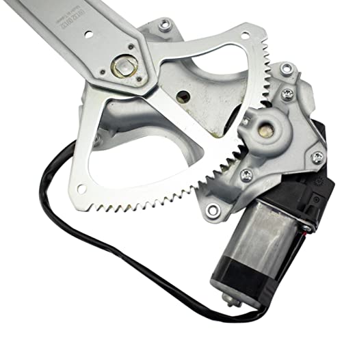 Image of TRQ Front Driver Side Power Window Motor and Regulator Assembly Power Compatible with 2009-2013 Toyota Corolla US Built Models 1st VIN Digit 1 2009-2013 Matrix
