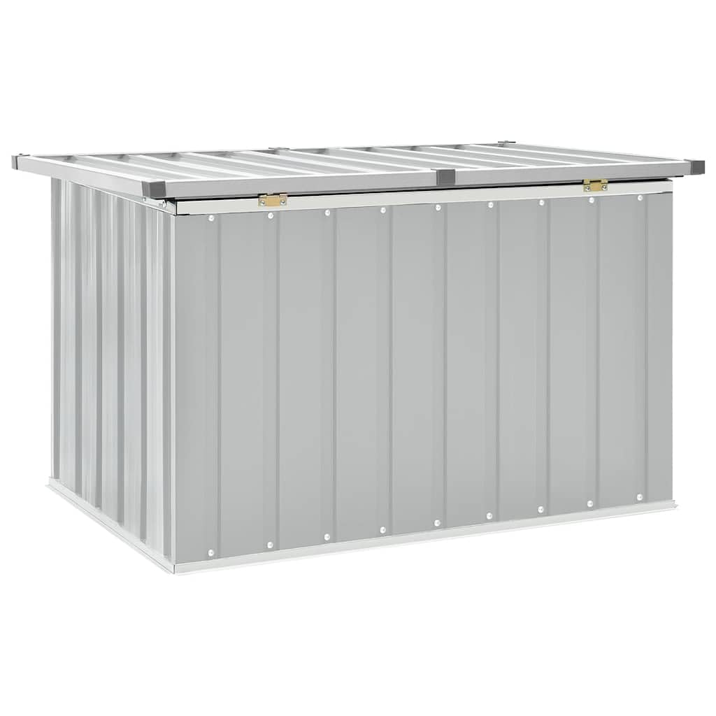 Box da giardino grigio, 109 x 67 x 65 cm, resistente alle intemperie, con grande spazio per cuscini, coperte, attrezzi da giardino, impermeabile e chiudibile, per terrazze, balconi, esterni