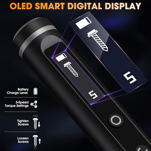 Image of 3.7V Mini Electric Screwdriver,Cordless Precision Screwdriver Set,50 in1 Magnetic Bits,Small Repair Tool Kit with Magnetic Storage,5 Torque, LED Display for Electronics Computer,Phone,Glasses,Watch