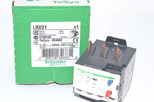 SCHNEIDER ELECTRIC Bimetallic Overload Relay 600-Volt 18A Iec LRD21 Busway Elbow