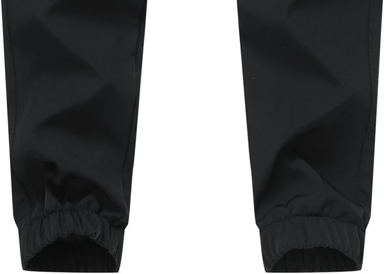 Men's Fleece Lined Warm Snow Pants Winter Cargo Hiking Joggers Outdoor Travel Sweatpants - Image 6