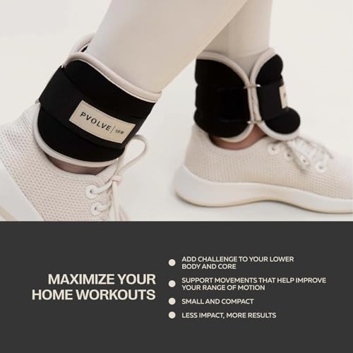 Pvolve Adjustable Ankle Weights for Men & Women, Wrist or Ankle Weights, Tone and Sculpt Your Body, Legs & Core, Used for at Home Workouts, Walking, Dancing or Pilates, 1 Pair - Image 5