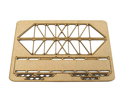 War World Scenics Single Track N-Gauge Mdf Girder Bridge 200Mm (Choose Colour) – Railway Modelling Scale Railroad Model Diorama Rail Layout Landscape Construction #TOP7