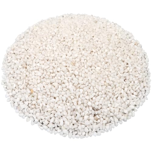 Image of Landscaping Pebbles, White River Rocks, Ornamental Decor Stones, 10 Pounds