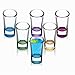 Produktbild KADAX Schnapsgläser, 6er Set, 28ml, Shotgläser, Stamper für Alkohol, Brand, Shot, Vodka, Party, Schnapsglas, Kurze Gläser, Sambuca Gläser, Pinnchen Gläser, Shotbecher (Mehrfarbig)