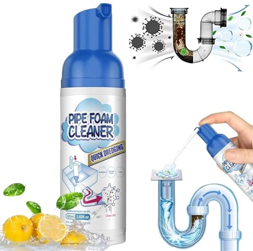 Limpiadores de drenaje de espuma, limpiadores de drenaje espumosos, potentes limpiadores de fregaderos y desagües, potente espuma limpiadora de fregadero y desagües para fregaderos de cocina y bañeras
