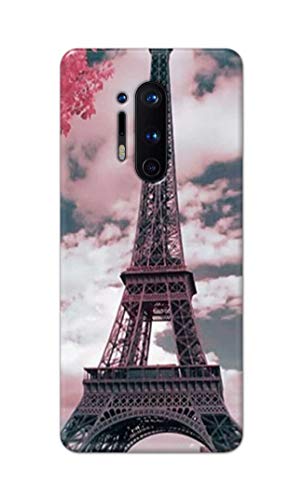 Image of Lovers Famous Place Eiffel Tower in Paris Hard Back Case Cover for OnePlus 8 Pro Back Cover -(J5) VNS2227