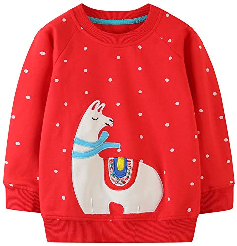 Mädchen Sweatshirt für Kinder Süß Cartoon Pullover Baumwolle...