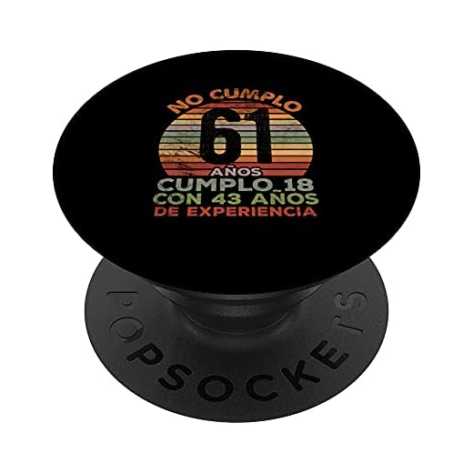 61 Años Cumpleaños Hombre Nacido En 1960 Regalo de 61 Años PopSockets PopGrip Intercambiable