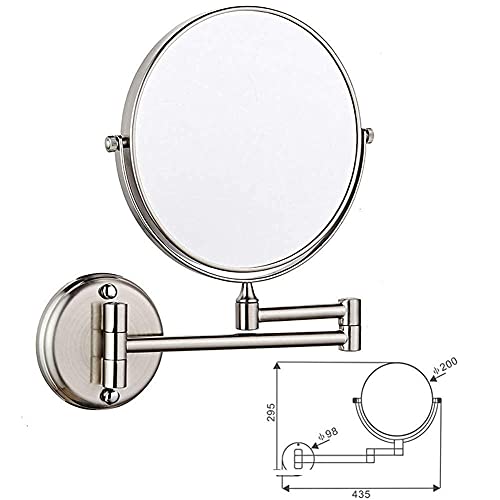 Miroir mural extensible grossissement 3X pliant pour salle de bain - 3