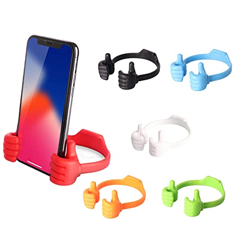 6 Stück Daumen Hoch Handyhalter Kunststoff Handyständer mit Daumen Hoch Tragbarer Daumen Smartphone Halter Ständer für Küche Heimbüro Reisen Cover