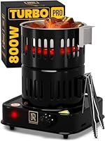 M. ROSENFELD Shisha Kohleanzünder Elektrischer 800W Turbo PRO – Kohlenanzünder mit extra langem 150cm Kabel, abnehmbarem Kohlekorb und 2 Zangen - Hookah Charcoal Burner for Hookah Cubes