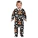 Emelivor Halloween Cat Skeleton Baby Newborn One-Piece Pajamas Cotton Sleepwear Outfits for Girl Boy Kids