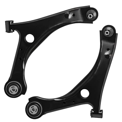 Image of Detroit Axle - Front End 8pc Suspension Kit for 2008-2010 Dodge Grand Caravan, 2008-2010 Chrysler Town & Country, 2 Lower Control Arms w /Ball Joints Assembly, 4 Tie Rods, 2 Sway Bars Replacement