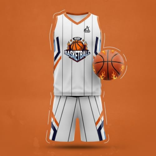 Image of AKIBA Sublimation Print Basketball Jersey /Shirt with Shorts for Unisex (