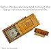 Project Genius Pharaoh's Tomb Classic Wooden Brainteaser Puzzle Box for Kids 8+, Teens, and Adults - Secret Hidden Compartment for Cash, Valuables, and Gift Cards - True Genius Egyptian Trick Box