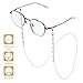 uxcell Glasses Chain for Women, Eyeglasses Chain with Lanyard Crystal Glasses Sunglasses Holder Eye Anti-lost Eye Glass Holders Around Neck, Light Green Butterfly